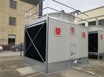 橫流式冷卻塔安裝時的情況 橫流式冷卻塔安裝時的情況
